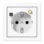 Jung LS5520.30WW presa SCHUKO con interruttore differenziale 30 mA, bianco alpino