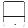 Jung CD17180 interruttore automatico 1,1 m inserto rilevatore di movimento standard (CD17180)