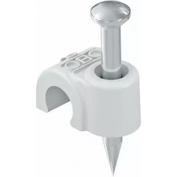 OBO Bettermann fascetta chiodata isolata 6-7 mm grigio chiaro PP 200 pezzi (2227460)