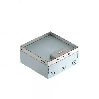 OBO Bettermann UDHOME4 2V pozzetto a pavimento, vuoto, acciaio inox, 2 moduli 7427232