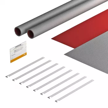 OBO Bettermann FSB-K32 set di fasciatura per impianti fotovoltaici 550x380 mm grigio/rosso 7203150