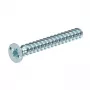 OBO Bettermann 2003271 vite per apparecchi M4 x 10 mm Pozidriv PZ1 testa piatta acciaio zincato 50 pezzi