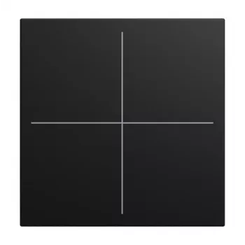 BUSCH-JAEGER coperchio 4 moduli LFW/A.4.55.11-915 nero opaco (2CKA006199A0542)