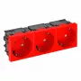 OBO BETTERMANN Connect 45 STD-D3SC SRO3 presa Schuko 3 moduli, angolata 33°, nero 6120509