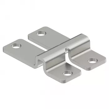 OBO BETTERMANN WB fissaggio a parete e pavimento per canali a griglia, montaggio a rivetti/viti, 47x32x9 mm, acciaio elettrozincato (6017164)