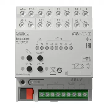 JUNG 2570M1SR KNX IP Multistation, guida DIN, 4 TE, Secure