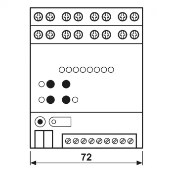 JUNG 2570M1SR KNX IP Multistation, guida DIN, 4 TE, Secure
