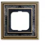 Busch-Jaeger Busch-Duro 2000 SI placca 1 posto, ottone antico antracite 1754-0-4668