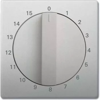 Busch-Jaeger placca centrale con manopola per controllo tapparelle, acciaio inox 2CKA001753A0259