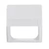 Busch-Jaeger anello intermedio con coperchio a ribalta, bianco alpino (RAL 9016), 1 posto, da incasso, IP44, senza alogeni 2CKA001719A0220