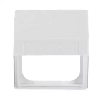 Busch-Jaeger anello intermedio con coperchio a ribalta, bianco alpino (RAL 9016), 1 posto, da incasso, IP44, senza alogeni 2CKA001719A0220