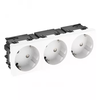 OBO BETTERMANN Connect 45 STD-D3SC RW3 Presa Schuko 3 posti 33° bianco puro 6120503