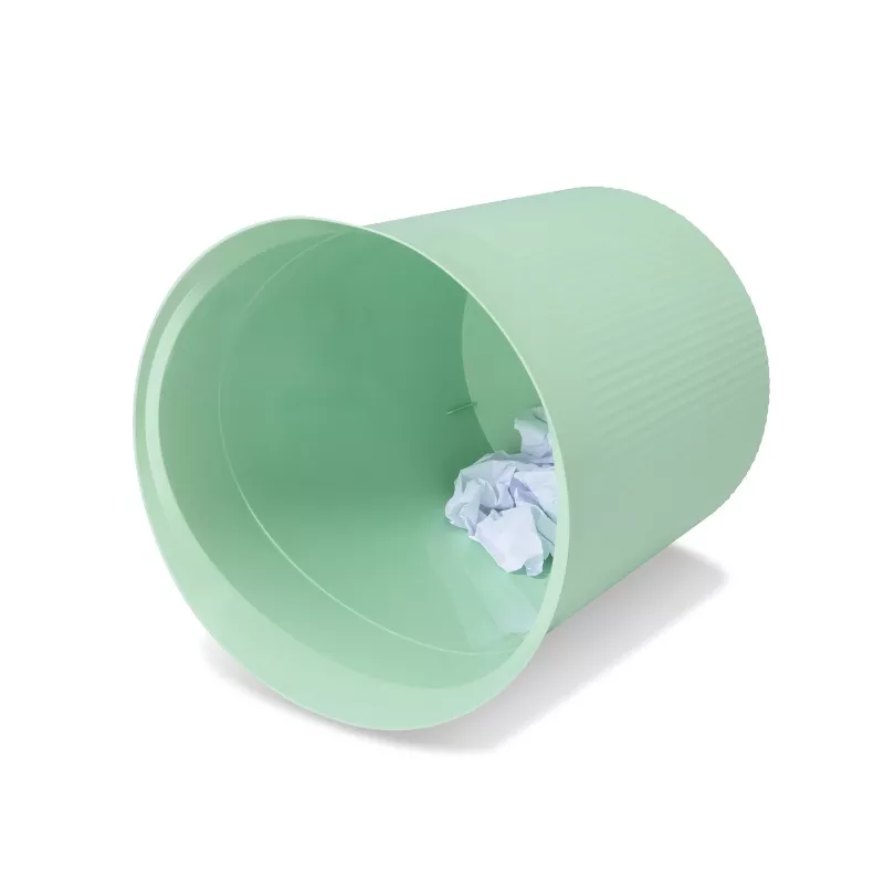 HAN Re-LOOP Cestino rotondo 13L, verde pastello, plastica riciclata 100% PIR, strutturato 18148-805