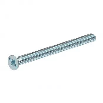 OBO Bettermann 2003279 Vite per apparecchi M4 x 10 mm, acciaio zincato, testa bombata Phillips PZ2, confezione da 50