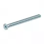 OBO Bettermann 2003279 Vite per apparecchi M4 x 10 mm, acciaio zincato, testa bombata Phillips PZ2, confezione da 50