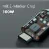 MAXTRACK C532-1L cavo spiralato USB 2.0, USB-A a USB-C, 1 m, nero, contatti dorati
