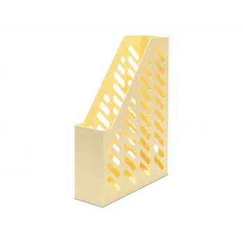 HAN KLASSIK portariviste A4/C4 giallo pastello, polistirene, foro per la mano, griglia laterale, confezione da 10 pz. (1601-815)