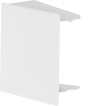 HAGER LFS6006069016 terminale per canale portacavi 60x60 mm, lamiera d'acciaio, bianco traffico