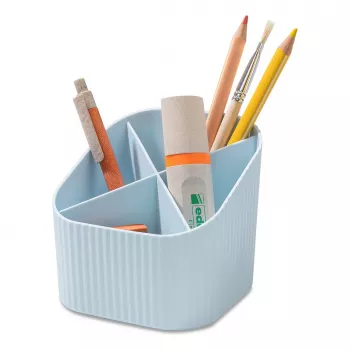 HAN X-LOOP portapenne, blu pastello, 4 scomparti, 11,1 x 11,1 x 10,5 cm 17238-884D