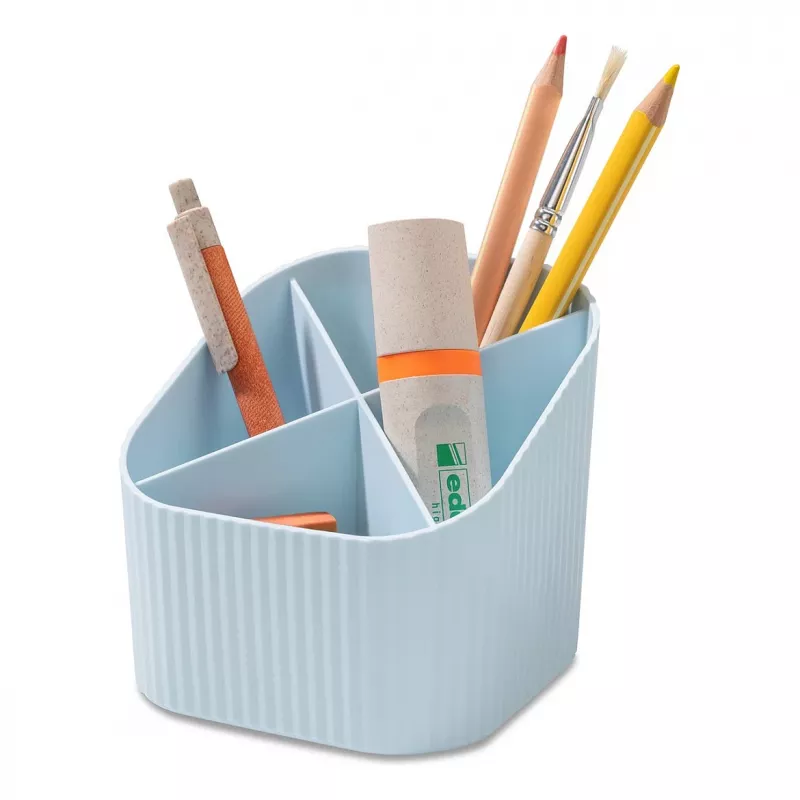 HAN X-LOOP portapenne, blu pastello, 4 scomparti, 11,1 x 11,1 x 10,5 cm 17238-884D