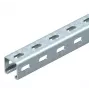 OBO Bettermann MS4141PP03 guida a C con fori laterali, 41x41 mm, 3000 mm, acciaio zincato a caldo 1122500