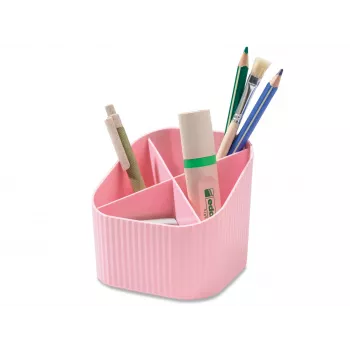 HAN X-LOOP portapenne rosa pastello 4 scomparti 111x111x105 mm 17238-886D