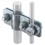 OBO Bettermann morsetto di collegamento 2710/25 25 mm morsetto a croce per conduttori tondi e piatti (5001226)