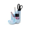 HAN CAMPUS organizer da scrivania multi-scomparto, 6 scomparti, polistirene, blu pastello, 5 tubi e 1 scomparto per piccoli oggetti 17480-884