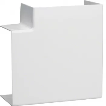HAGER angolo piatto LFF6011059016 PVC per canale portacavi LF/LFF/LFH 60x110, bianco puro
