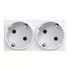 HAGER GS20229016 Presa SCHUKO, 2 posti, 33°, bianco traffico