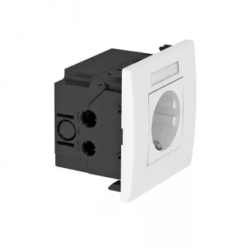 OBO Bettermann BSF Presa da incasso per apparecchi 1 posto Schuko bianco puro IP20 da incasso 6119421