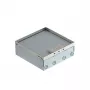 OBO Bettermann UDHO 2R Cassetta da pavimento con 2x2 prese VDE Schuko, coperchio in acciaio inox 7427300