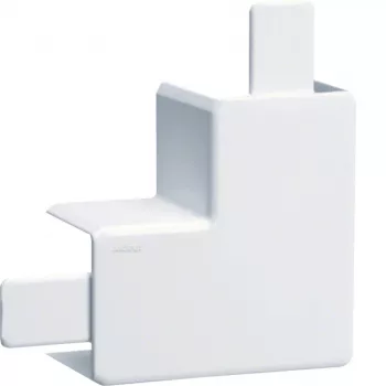Hager TEH LFF2003559016 Curva piatta, senza alogeni, per LF/LFF 20x33 mm, bianco