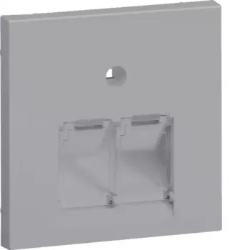 HAGER GZUAE2ALAN Copertura centrale UAE 2 posti alluminio