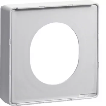 HAGER G33759016 piastra di copertura per presa CEE, sistema DA200, bianco puro
