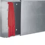 Hager LFS602000VERZ canale portacavi in acciaio canale base 60x200mm, 2m, zincato a caldo
