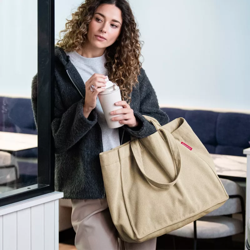 reisenthel Softshopper Cord Sand borsa a spalla GR6052 poliestere 28 litri