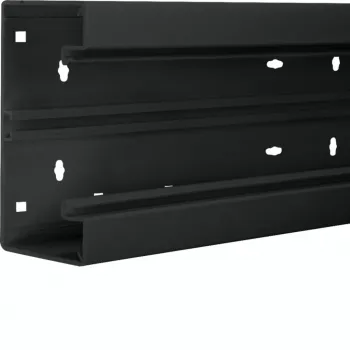 Hager BR6513019011 base canale portacavi 2000 mm x 130 mm nero