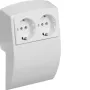 HAGER L22509010 presa doppia bianco puro (Kallysto)