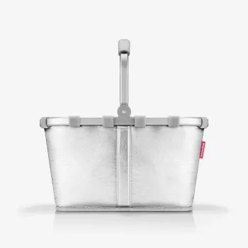 reisenthel Carrybag cesto della spesa Silver Crackle BK7088 22L