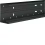 Hager BR6510019011 Tehalit BR base canale portacavi, PVC, nero grafite, 80mm, bloccaggio frontale, 2m