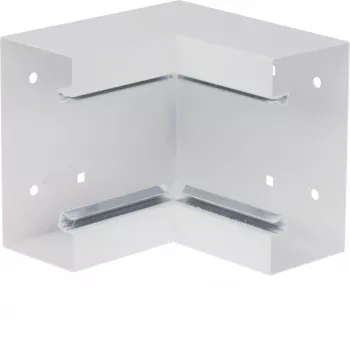 HAGER BRS651304 vws angolo interno in profilo di base 68x130mm lamiera d'acciaio bianco traffico RAL 9016 BRS6513049016