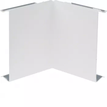 HAGER BRS0802I9016 copertura angolare interna, lamiera d'acciaio, bianco traffico RAL 9016, per canale BR 80x20 mm