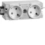 HAGER GS20109016 presa a 2 vie profilo C 45° bianco traffico