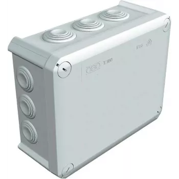 OBO Bettermann scatola di derivazione T 160, 8 ingressi, IP66, grigio 2007093