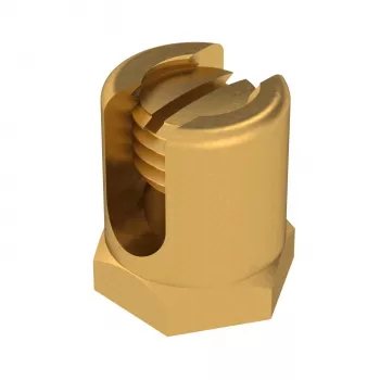 OBO BETTERMANN Vite di messa a terra M6 25 mm ottone con filettatura di fissaggio EKL 25 (6404006)