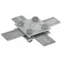 DEHN 318033 connettore a croce per conduttore piatto 30x3-4mm, acciaio zincato a caldo