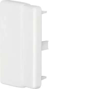HAGER LFF6009069016 terminale regolabile per canale portacavi 60x90 mm, bianco traffico (RAL 9016)