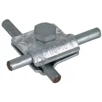DEHN morsetto di collegamento multiuso 390050, tondo 8-10 mm, acciaio zincato a caldo
