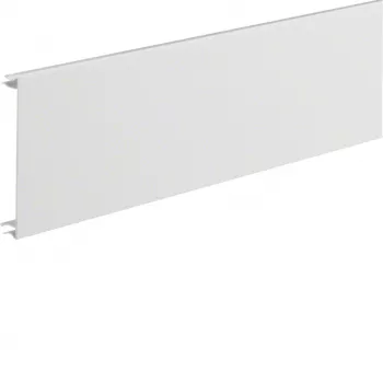 Hager BRA12029016 coperchio canale per serie BRA, larghezza 120 mm, lunghezza 2000 mm, bianco traffico (RAL 9016)